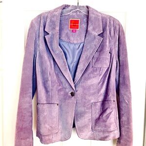 Vintage Lilac Suede Blazer